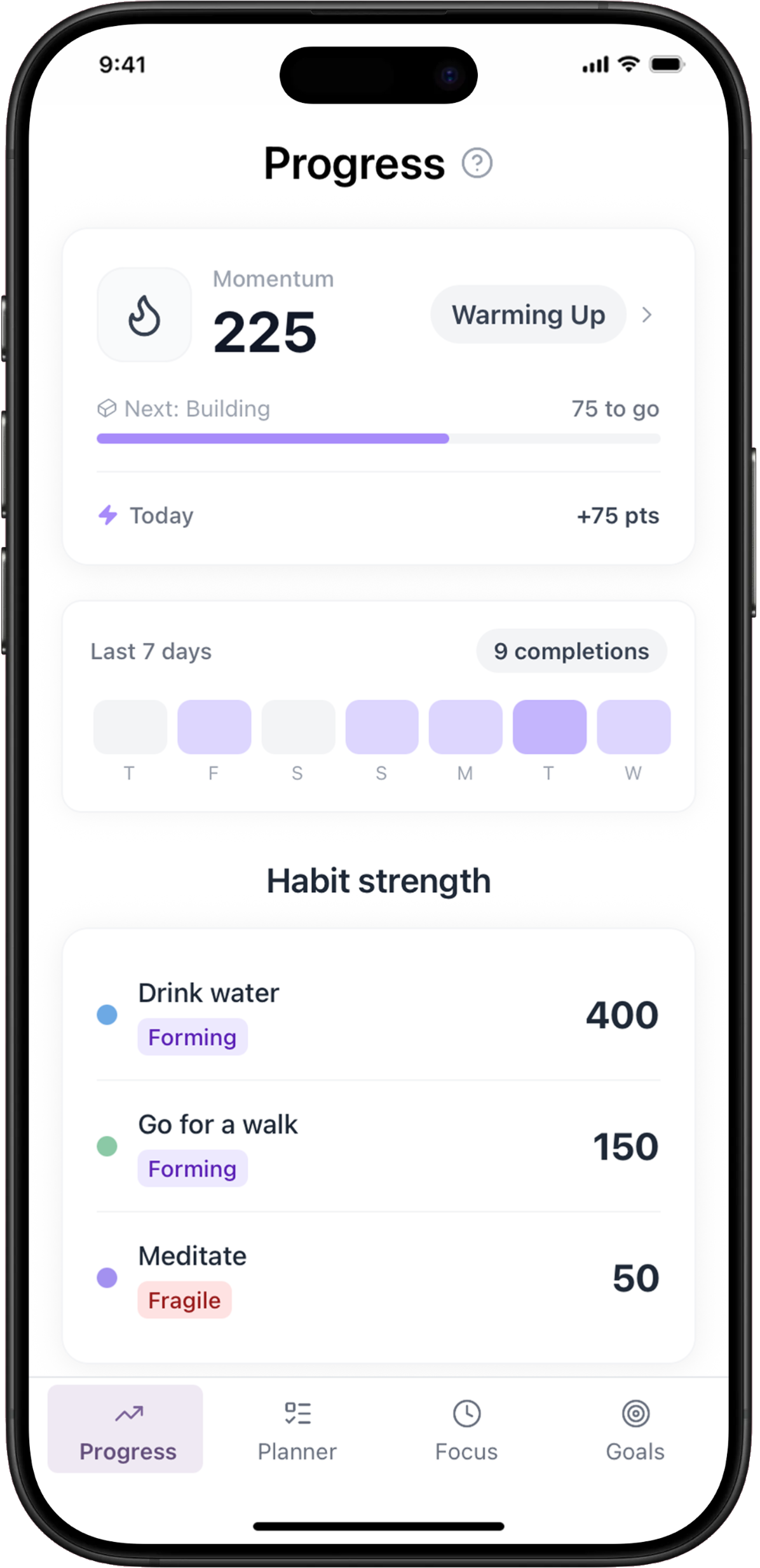 Millo 7 Millo: Momentum Tracker